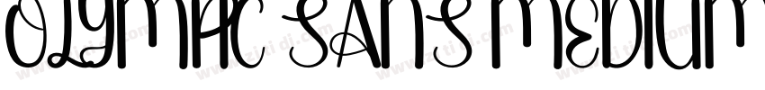 OLYMPIC SANS MEDIUM字体转换